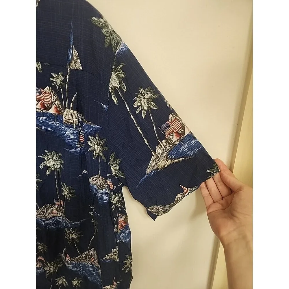 Batik Bay-Mens‎ Hawaiian Shirt, 2-XL, Casual Button Down, 100% Rayon